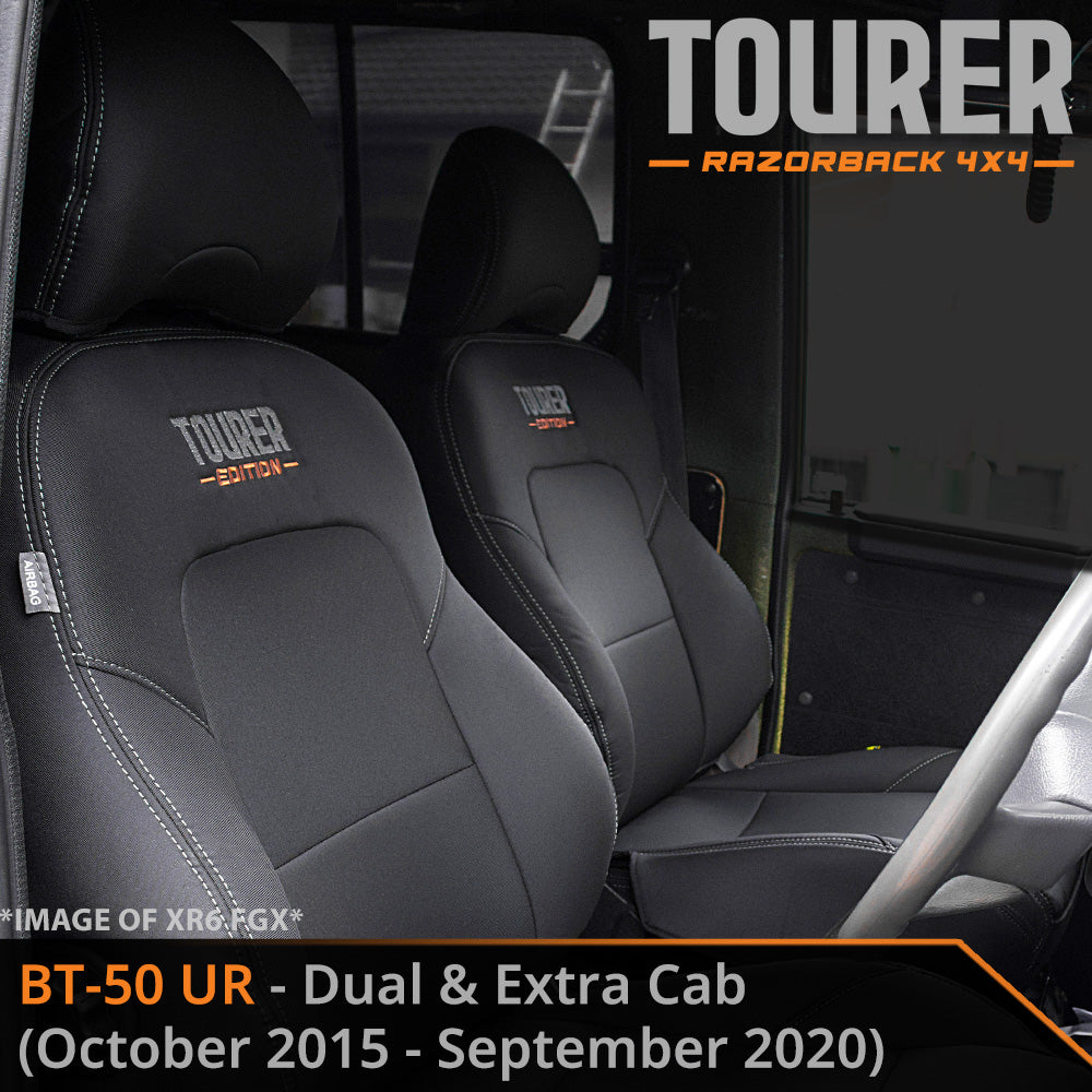 Mazda BT-50 UR Tourer 2x Front Row Seat Covers (Made to Order)