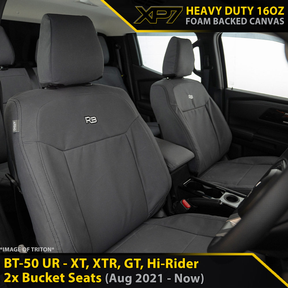Mazda BT-50 UR Heavy Duty XP7 Canvas 2x Front Seat Covers (In Stock)