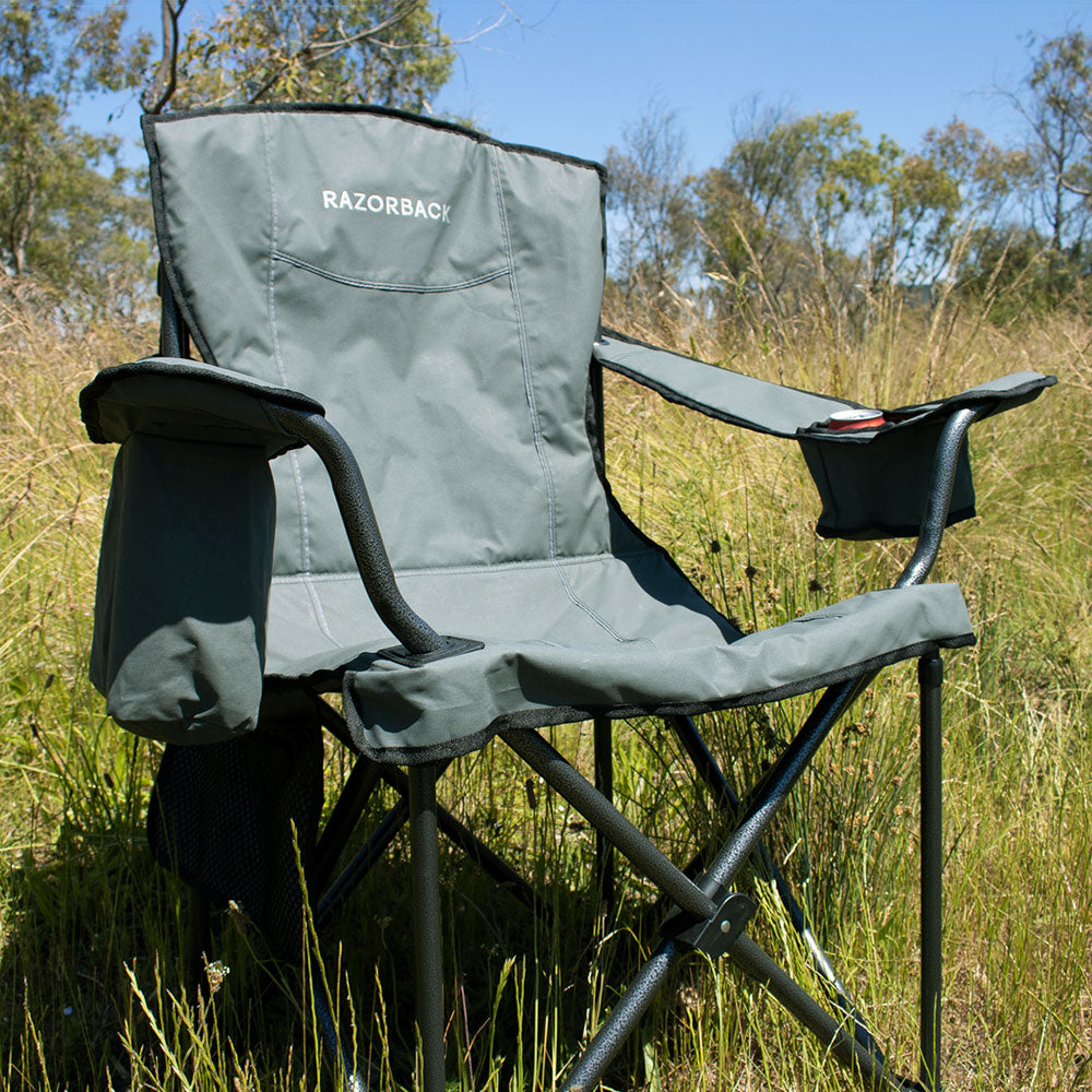 Bush King Canvas Camping Chair (in stock)-Razorback 4x4