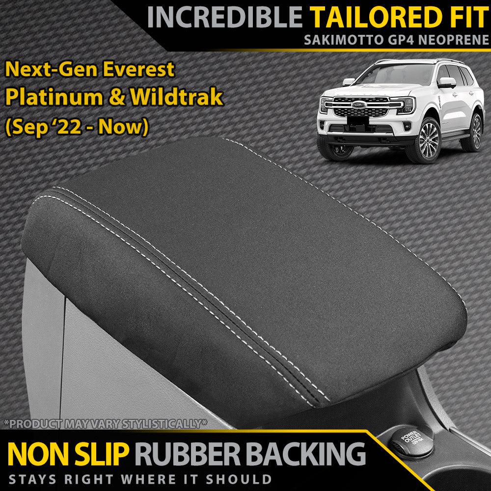 Ford Next-Gen Everest Platinum & Wildtrak Neoprene Console Lid (Made to Order)