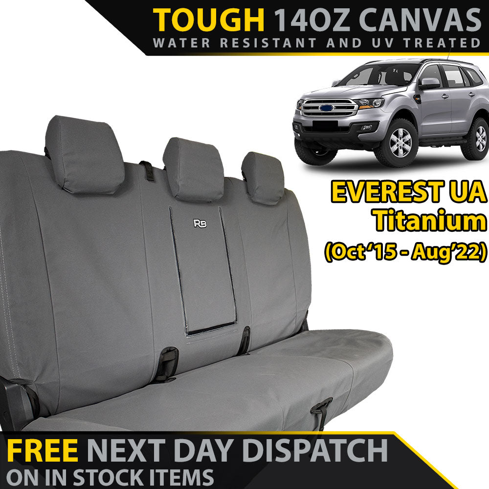 Ford Everest UA Titanium XP6 Tough Canvas Rear Row Seat Covers (In Stock)