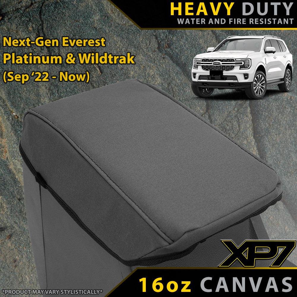 Ford Next-Gen Everest Platinum & Wildtrak XP7 Heavy Duty Canvas Console Lid (Made to Order)