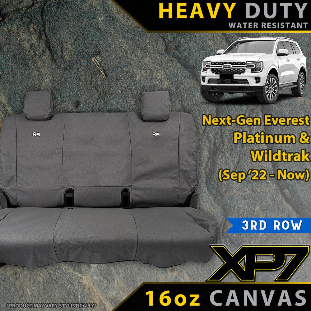 Ford Next-Gen Everest Platinum & Wildtrak XP7 Heavy Duty Canvas 3rd Seat Covers (Made to Order)