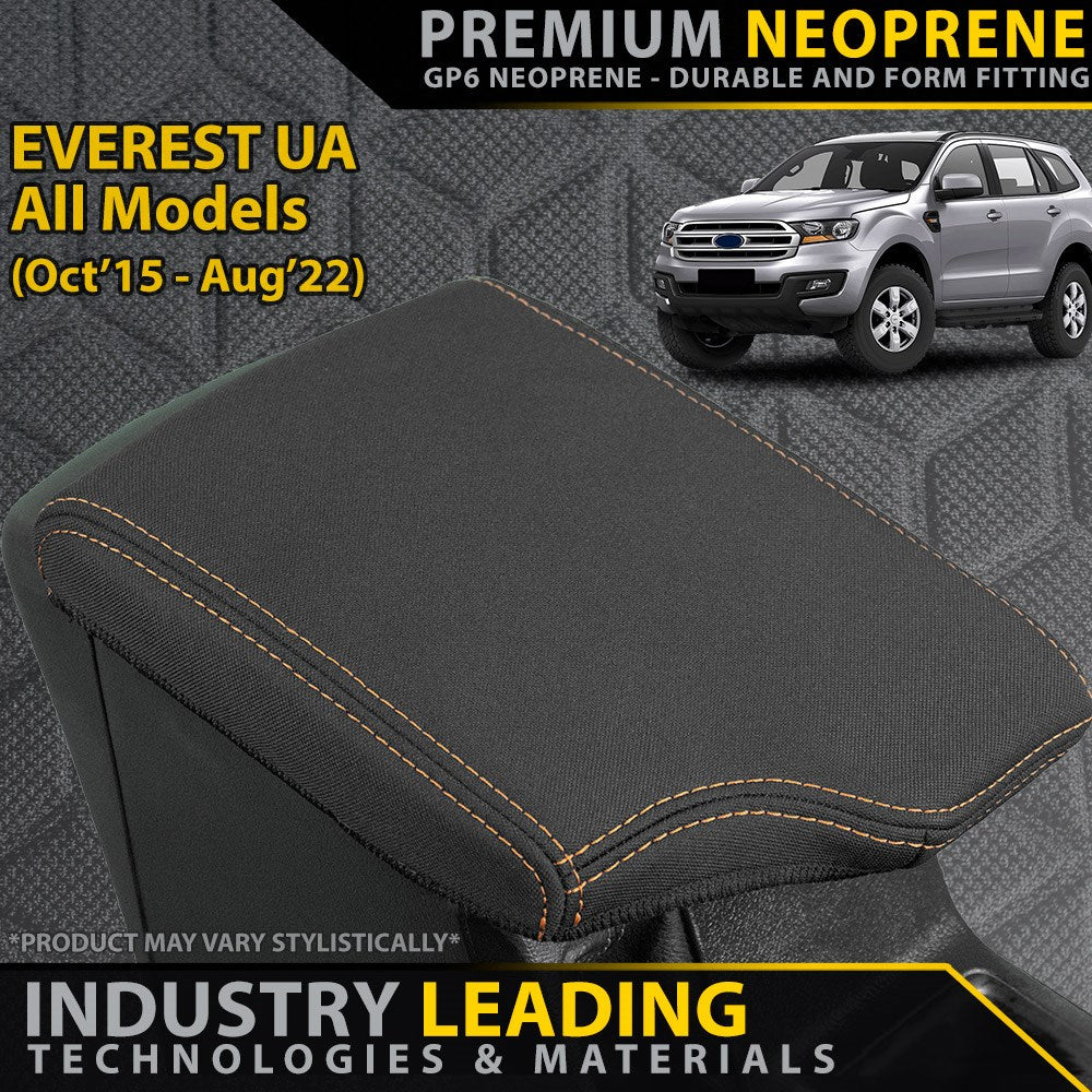 Ford Everest UA Titanium Premium Neoprene Console Lid (Made to Order)
