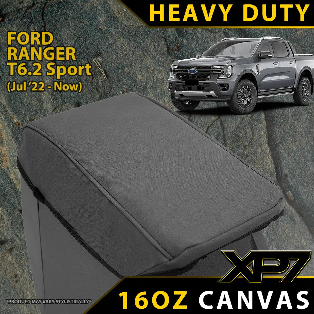 Ford Next-Gen Ranger T6.2 Sport XP7 Heavy Duty Canvas Console Lid (In Stock)