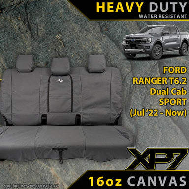 Ford Next-Gen Ranger T6.2 Sport XP7 Rear Row Seat Covers (Available)-Razorback 4x4