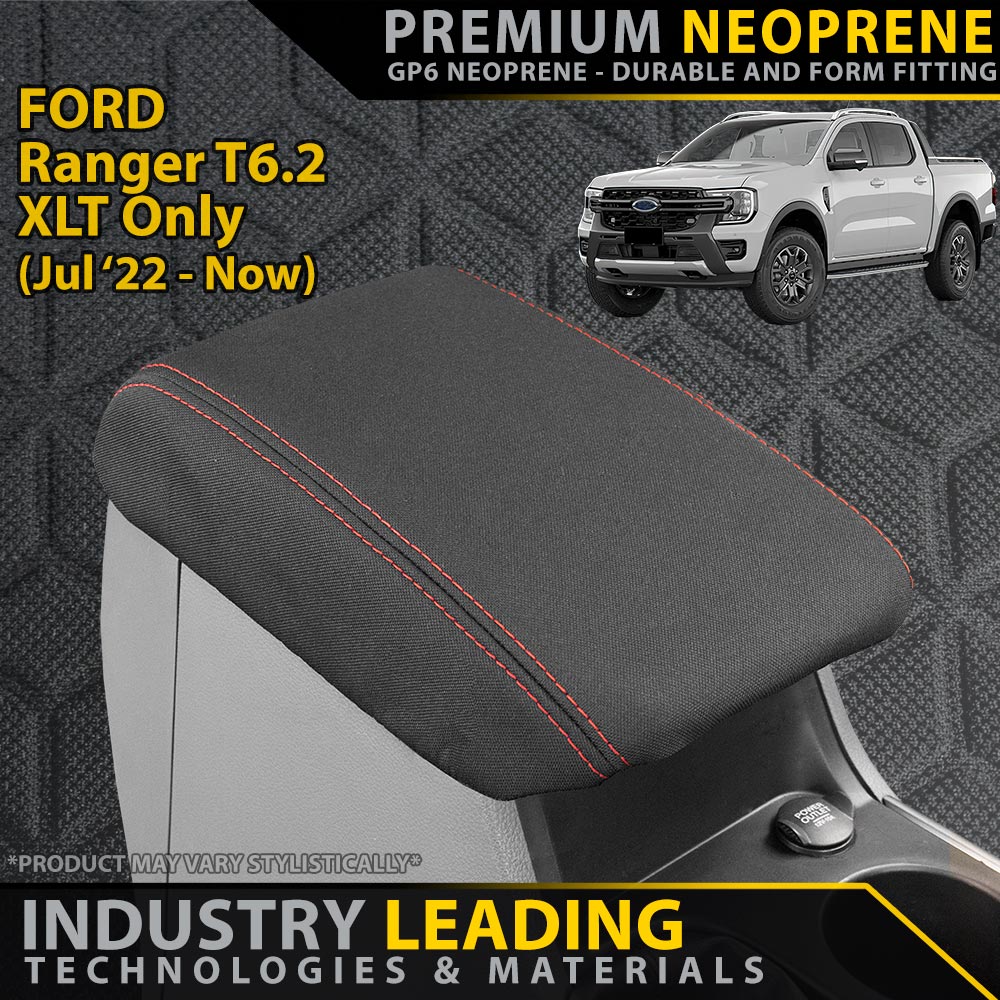 Ford Ranger T6.2 XLT Premium Neoprene Console Lid (Available)