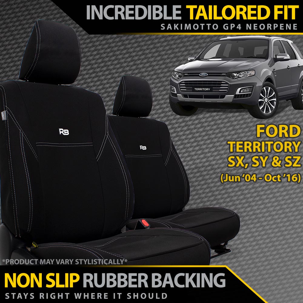 Ford Territory Neoprene 2x Front Row Seat Covers (Made to Order)-Razorback 4x4