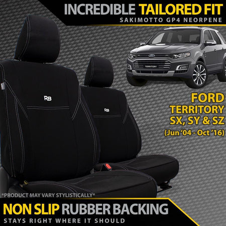 Ford Territory Neoprene 2x Front Row Seat Covers (Made to Order)-Razorback 4x4