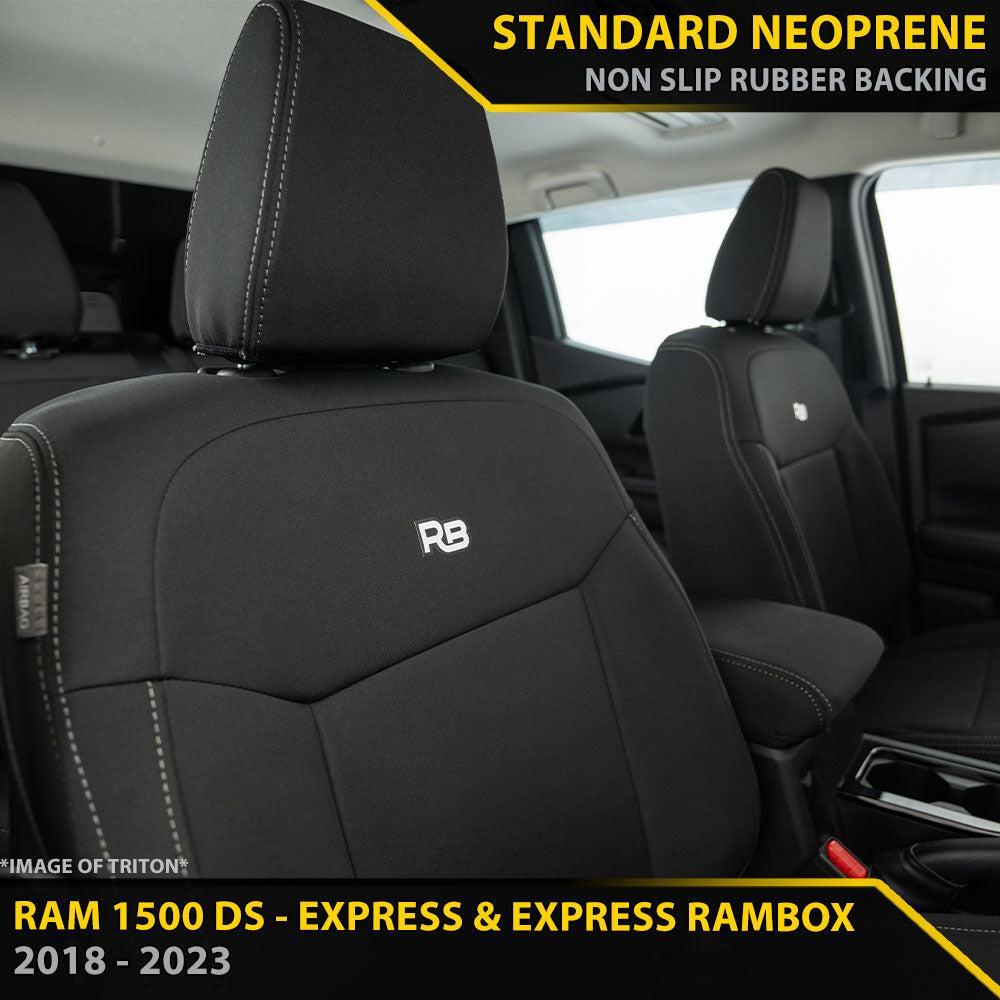 Dodge Ram 1500 DS Express & Express RamBox GP4 Neoprene 2x Front Seat Covers (Made to Order)-Razorback 4x4