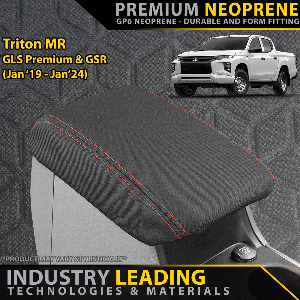 Mitsubishi Triton MR GLS Premium & GSR Premium Neoprene Console Lid (Made to Order)