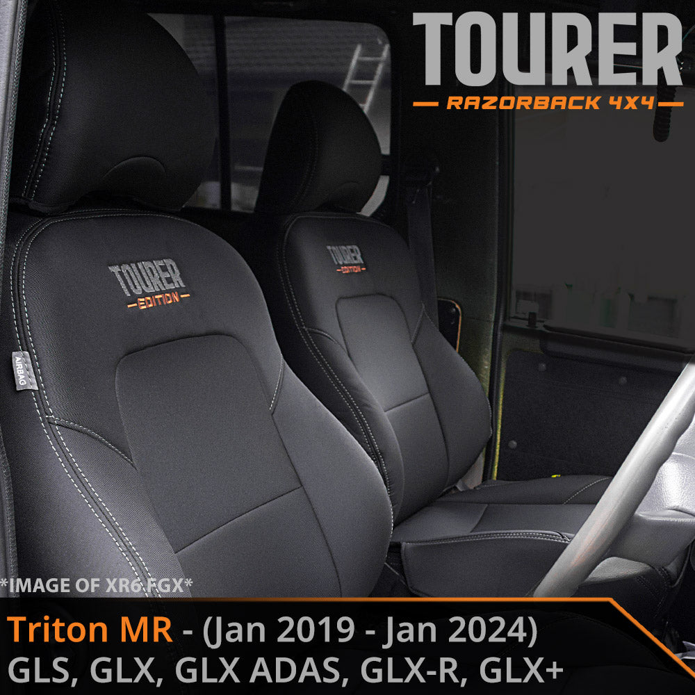 Mitsubishi Triton MR Tourer 2x Front Row Seat Covers (Made to Order)