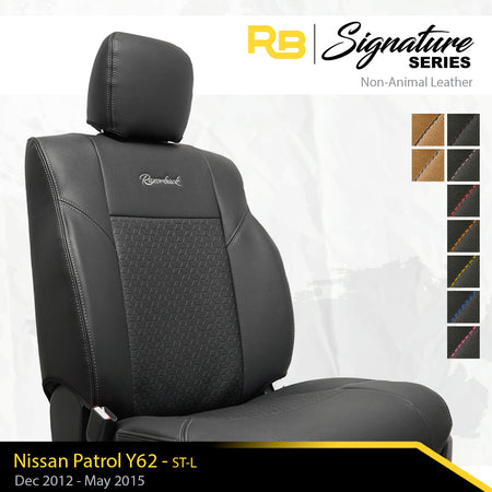 SIGNATURE SERIES Front Row Seat Covers - Nissan Patrol Y62 ST-L