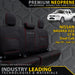 Nissan Navara D22 ST-R Premium Neoprene Rear Row Seat Covers (Made to Order)-Razorback 4x4