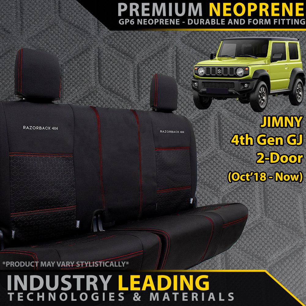 Suzuki Jimny 4th Gen GJ 2-Door Premium Neoprene Rear Row Seat Covers (Made to Order)
