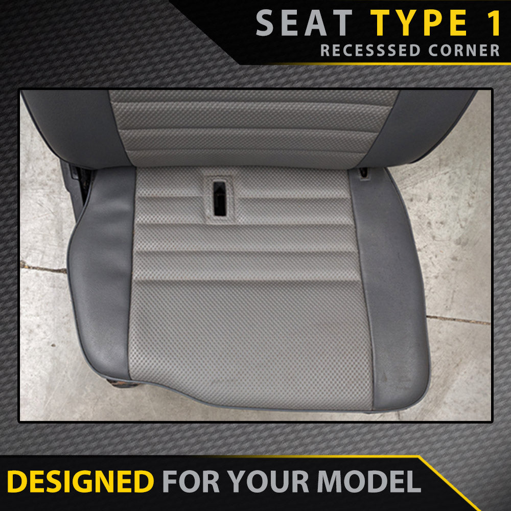 Toyota Landcruiser 79 Series Single Cab (Bucket + Bench) Premium Neoprene 2x Front Seat Covers (Made to Order)