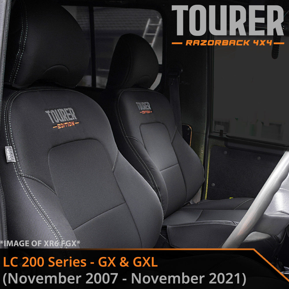 Toyota Landcruiser 200 Series GX/GXL GP9 Tourer 2x Front Row Seat Cover (Made to Order)