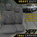 Toyota HiLux 8th Gen Workmate Heavy Duty XP7 Canvas 2x Front Row Seat Covers (Available)-Razorback 4x4