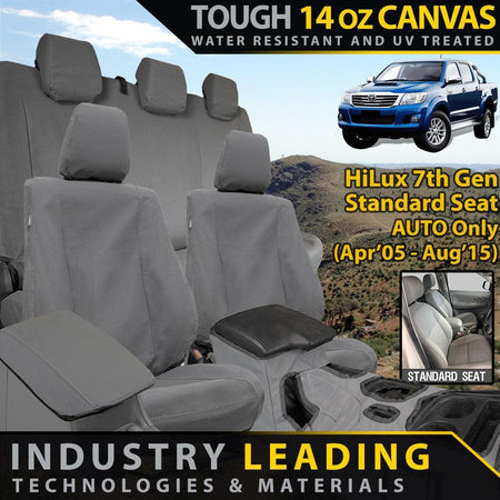 Toyota Hilux 7th Gen (Standard Seats) XP6 Tough Canvas Bundle (Made to Order)-Razorback 4x4