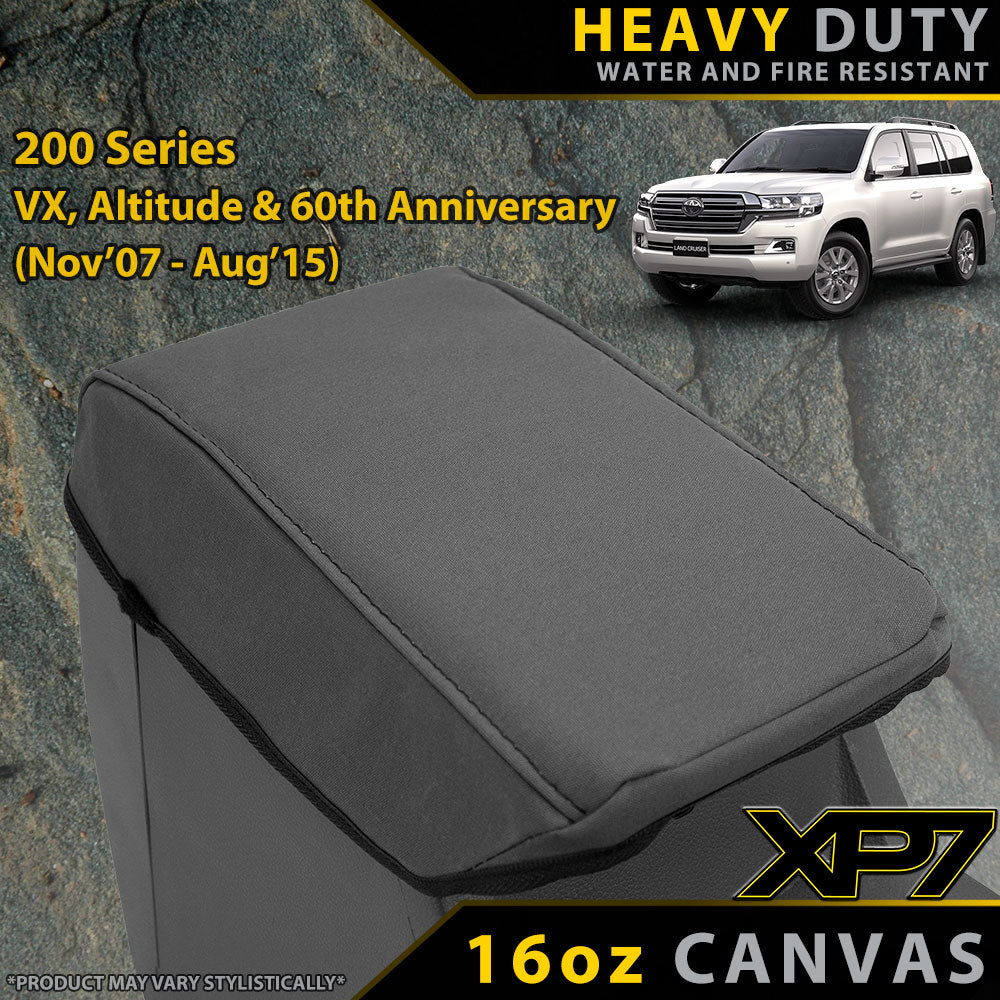Toyota Landcruiser 200 Series VX/Altitude XP7 Heavy Duty Canvas Console Lid (Made to Order)