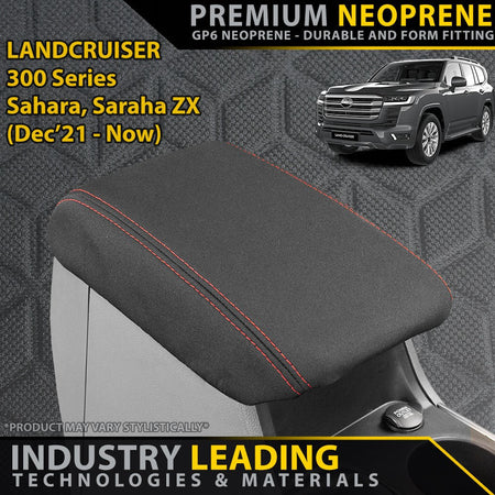 Toyota Landcruiser 300 Series Series Sahara/Sahara ZX Premium Neoprene Console Lid (Made to Order)-Razorback 4x4