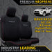 Toyota RAV4 XA50 GX/GXL/Cruiser Hybrid Premium Neoprene 2x Front Row Seat Covers (Made to Order)-Razorback 4x4