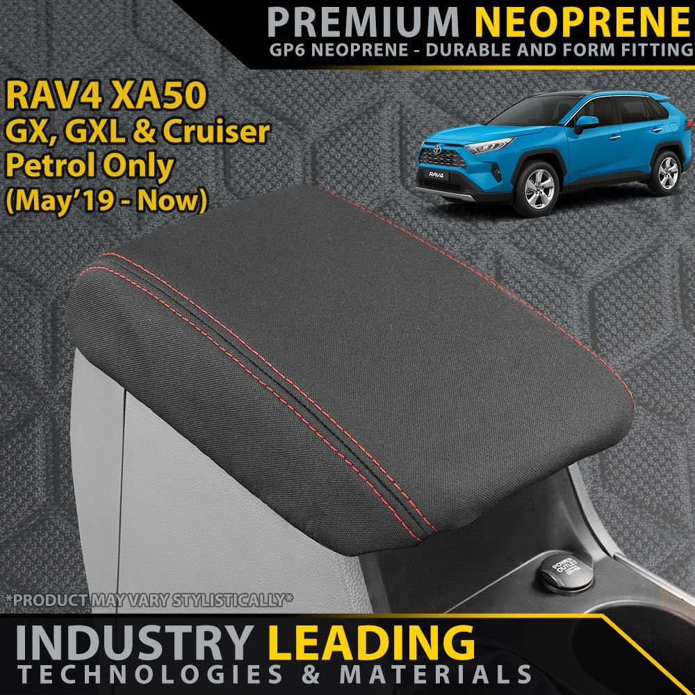 Toyota RAV4 XA50 GX/GXL/Cruiser Petrol Premium Neoprene Console Lid (Made to Order)