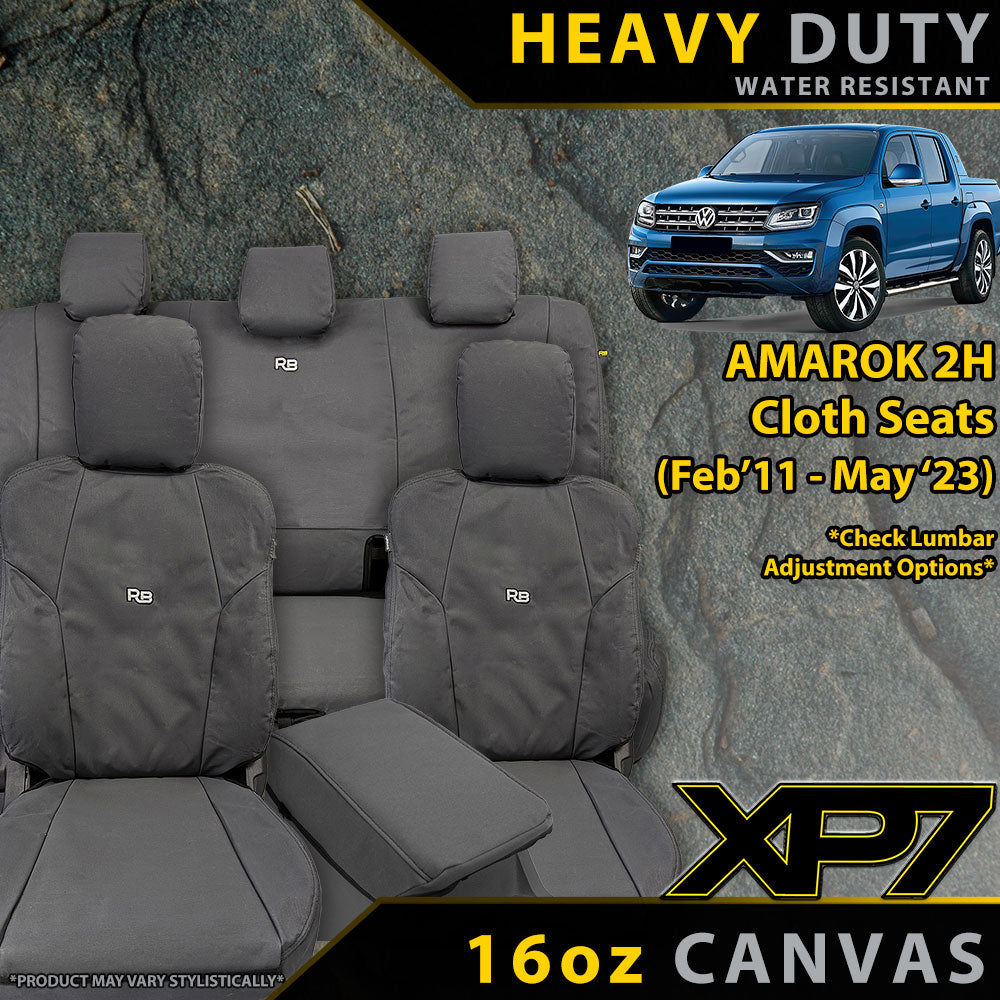 Volkswagen Amarok 2H (Cloth Seats) Heavy Duty XP7 Canvas Bundle (Made to Order)