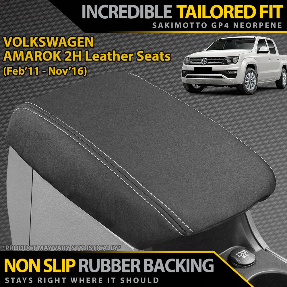Volkswagen Amarok 2H (Leather Seats) Neoprene Console Lid (Available)
