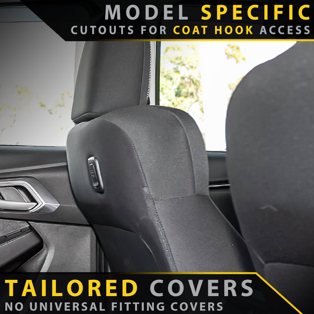 Isuzu MU-X RJ Premium Neoprene 2x Front Seat Covers (Made to Order)