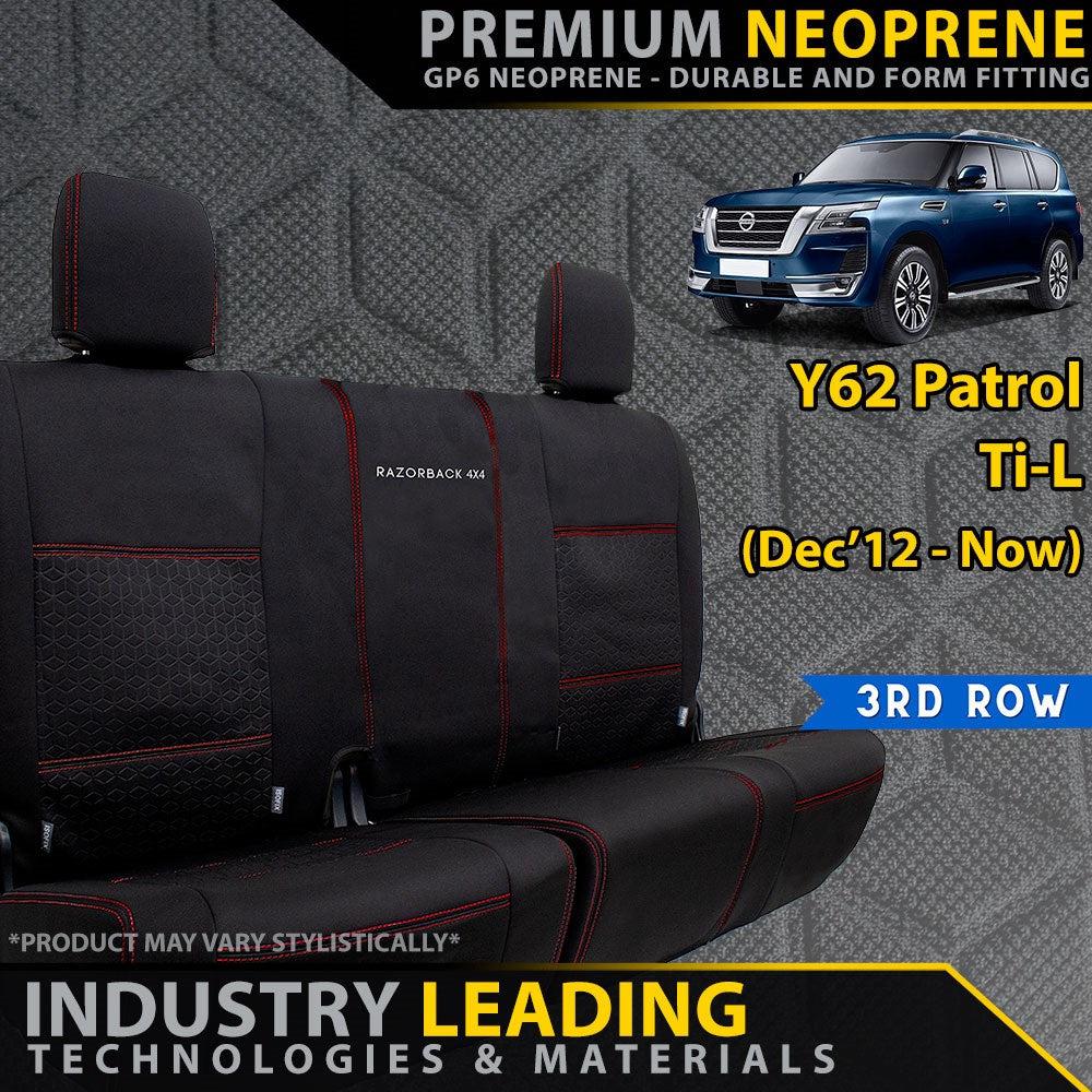 Nissan Patrol Y62 Ti-L GP6 Premium Neoprene 3rd Row Seat Covers (Made to Order)