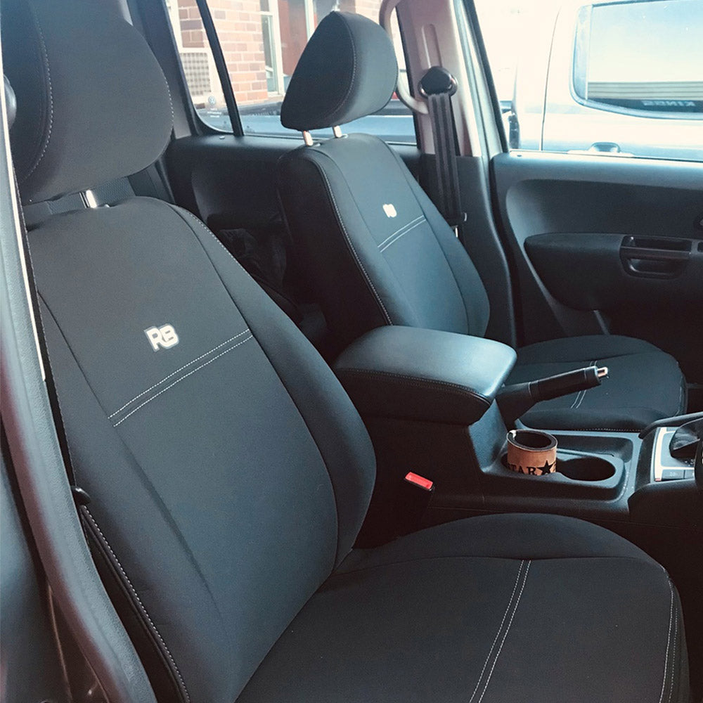 Volkswagen Amarok 2H (Leather Seats) Neoprene 2x Front Row Seat Covers (Available)