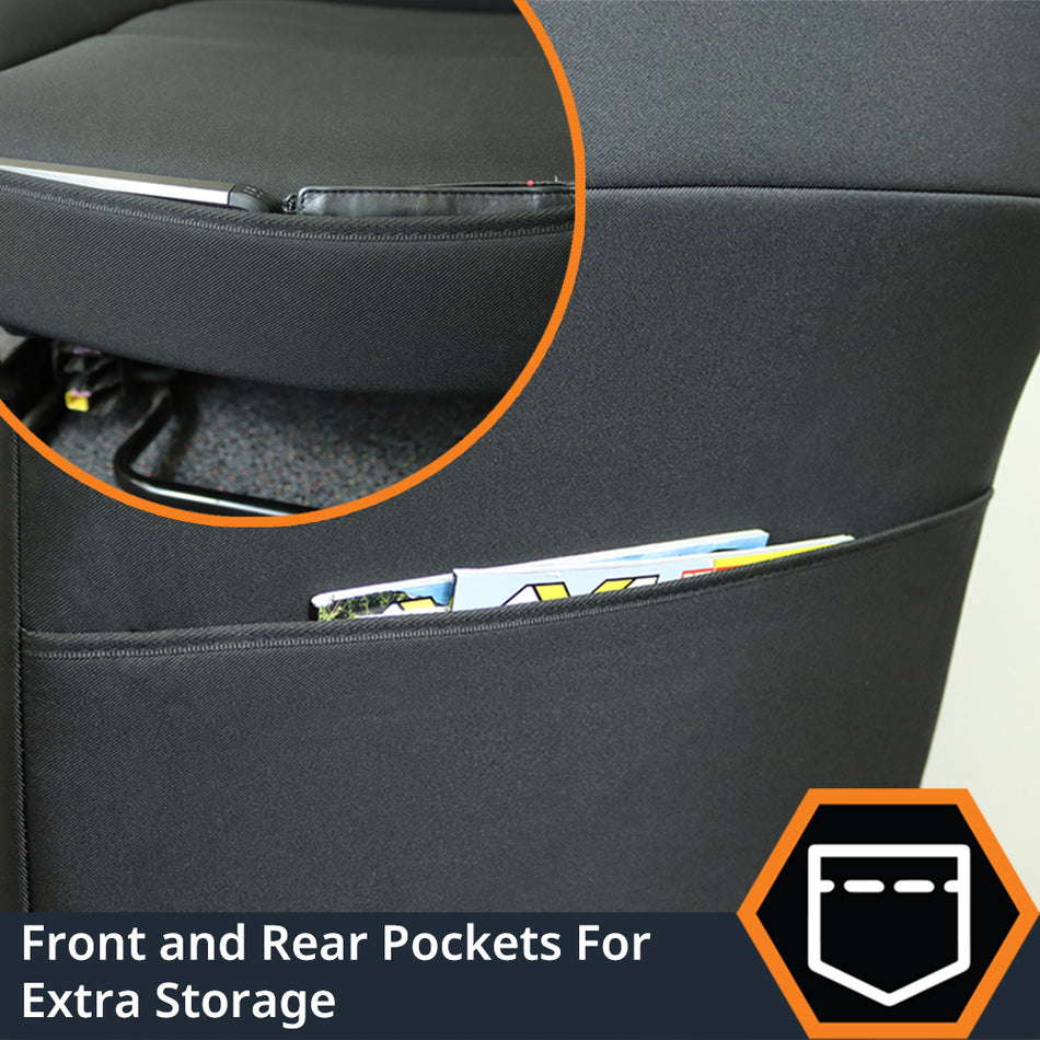 Ford Next-Gen Everest UB - Ambiente & Black Edition - GP9 Tourer 2x Front Row Seat Covers (In Stock)