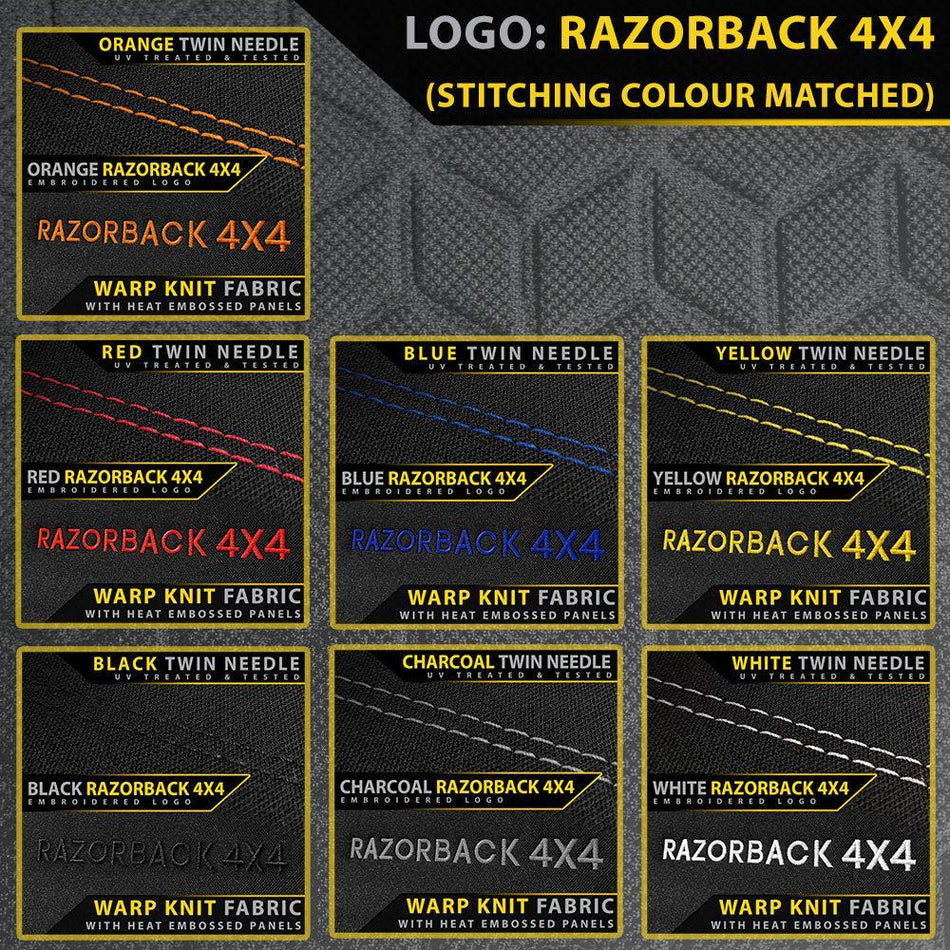 Toyota Prado 250 - Kakadu - GP6 Premium Neoprene 2x Front Row Seat Covers (Made To Order)