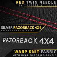 Mazda BT-50 TF - XS & XT - Silver Logo - NEO PRO Rear Row Seat Covers