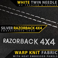 Mazda BT-50 TF - XS & XT - Silver Logo - NEO PRO Rear Row Seat Covers
