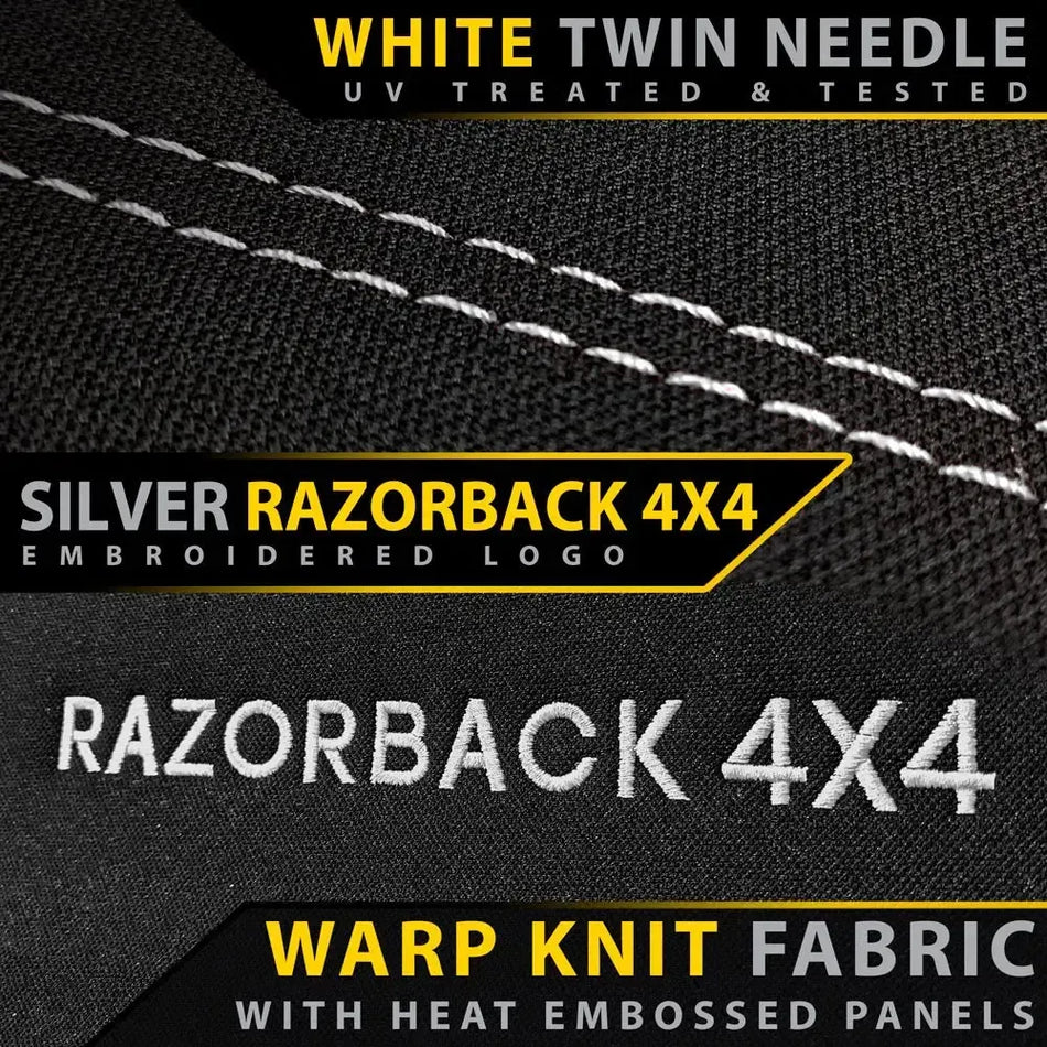Mazda BT-50 TF - XS & XT - Silver Logo - GP6 Premium Neoprene Rear Row Seat Covers (In Stock)