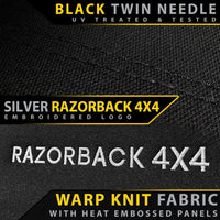 Mazda BT-50 TF - XS & XT - Silver Logo - NEO PRO Rear Row Seat Covers