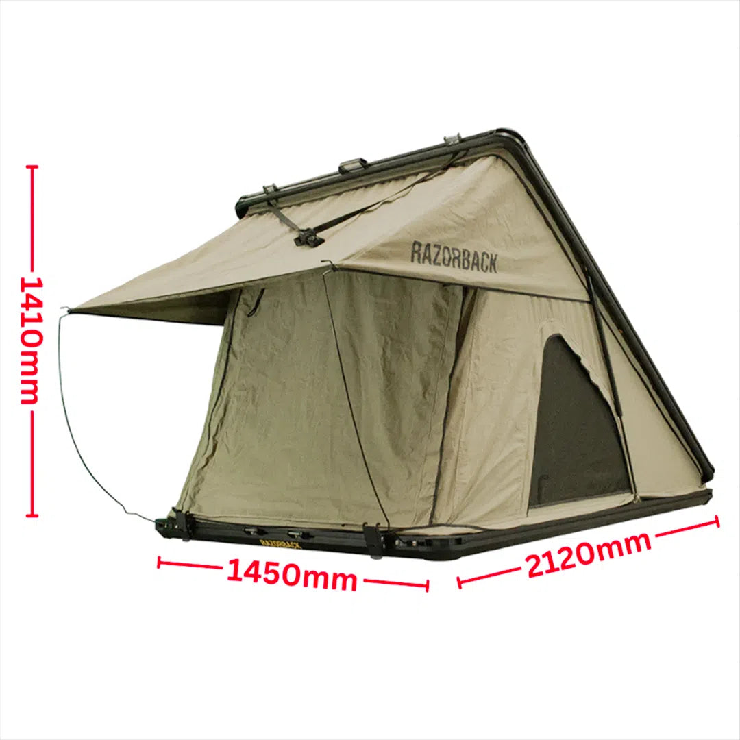 Razorback Outback Roof Top Tent - Clam Shell w/ Ripstop canvas (In Stock)