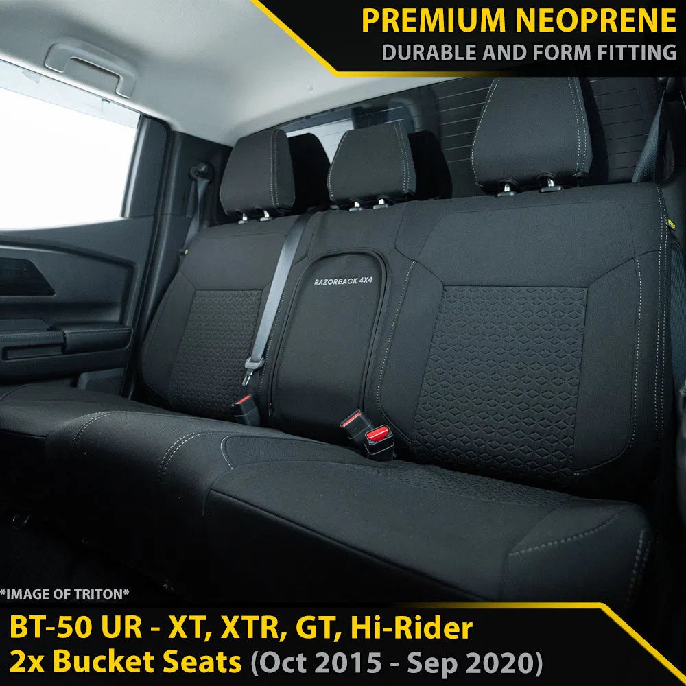 Mazda BT-50 UR Premium Neoprene Rear Row Seat Covers (Available)-Razorback 4x4