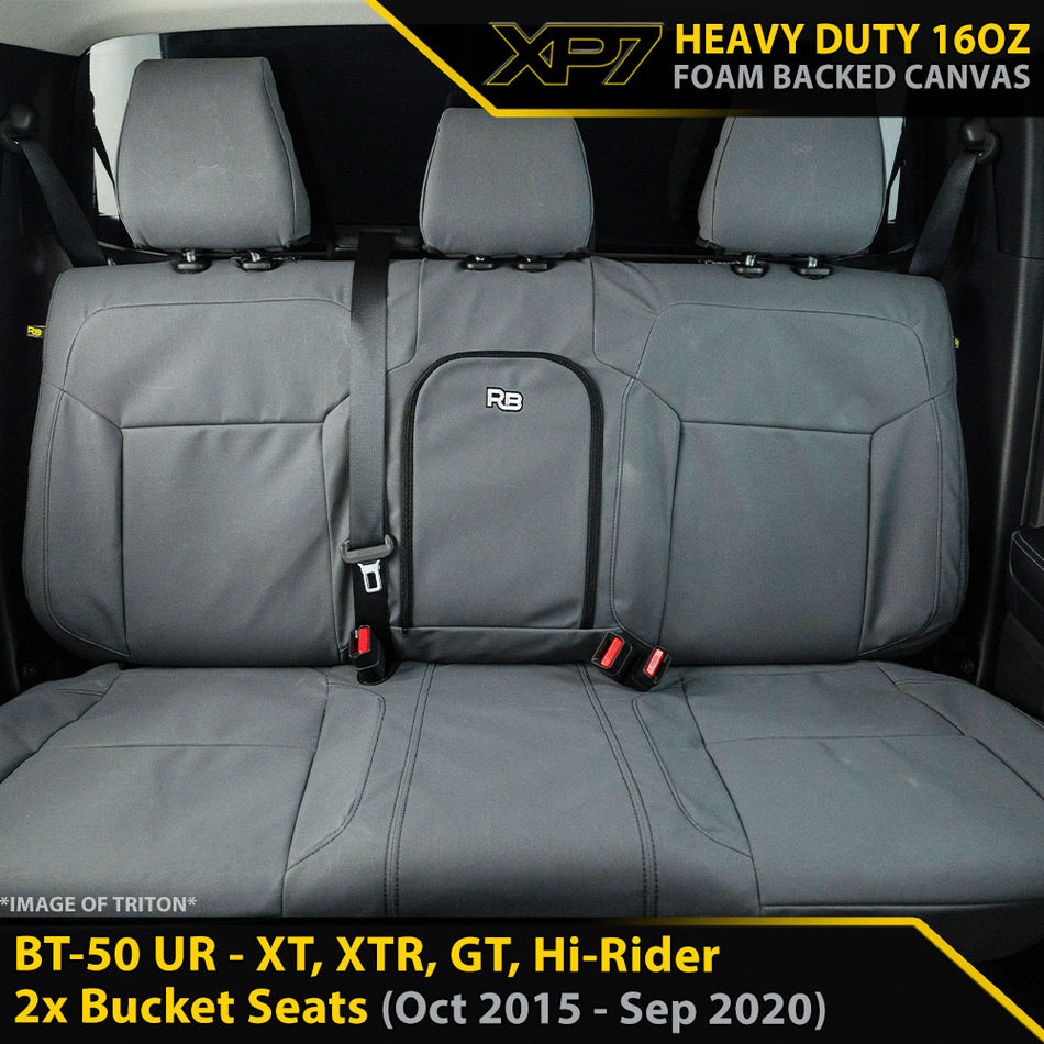Mazda BT-50 UR XP7 Heavy Duty Canvas Rear Row Seat Covers (In Stock)-Razorback 4x4