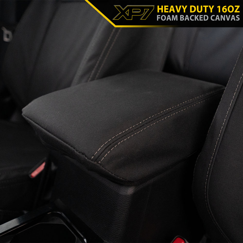 Toyota Hilux 8th Gen (Cloth Seats) SR & SR5 XP7 Heavy Duty Canvas Console Lid (Available)