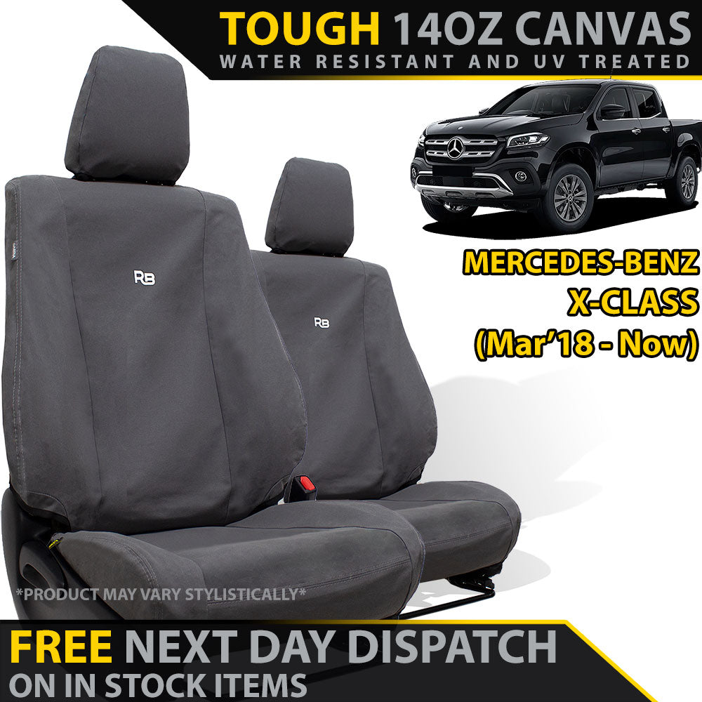 Mercedes-Benz X-Class XP6 Tough Canvas 2x Front Seat Covers (In Stock)