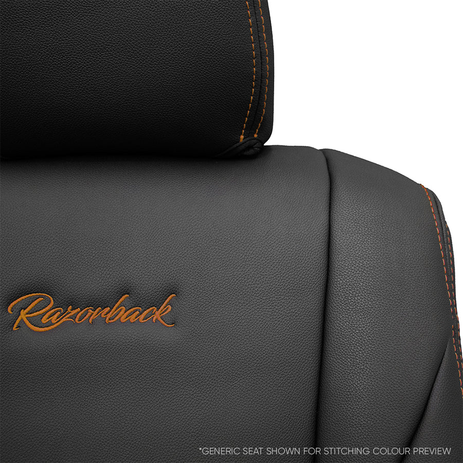 SIGNATURE SERIES Front Row Seat Covers - Toyota HiLux 8th Gen (Cloth Seats) SR & SR5 (Made To Order)