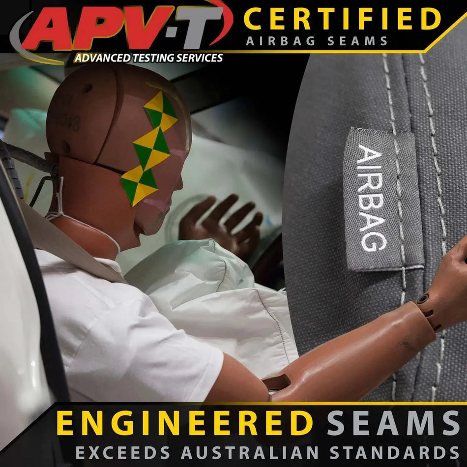 Nissan Navara NP300 - Series 1 & 2 - XP6 Tough Canvas 2x Front Seat Covers (In Stock)
