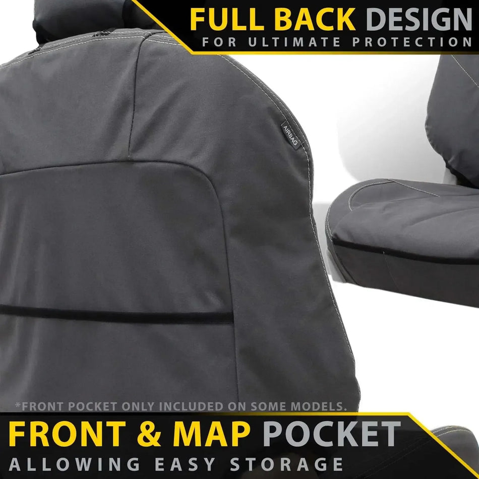 Toyota HiAce H200 - XP6 Tough Canvas 2x Front Seat Covers (In Stock)