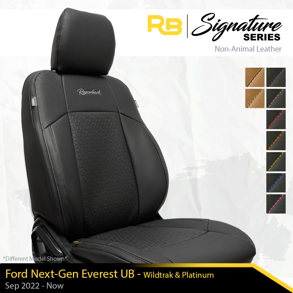 SIGNATURE SERIES Front Row Seat Covers - Ford Everest UB Platinum & Wildtrak