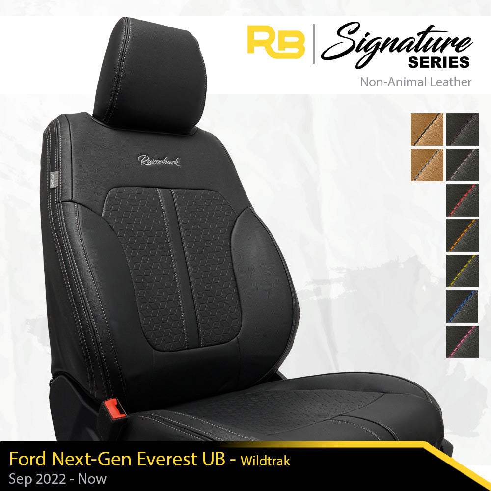 SIGNATURE SERIES Front Row Seat Covers - Ford Next-Gen Everest UB - Wildtrak (Made To Order)