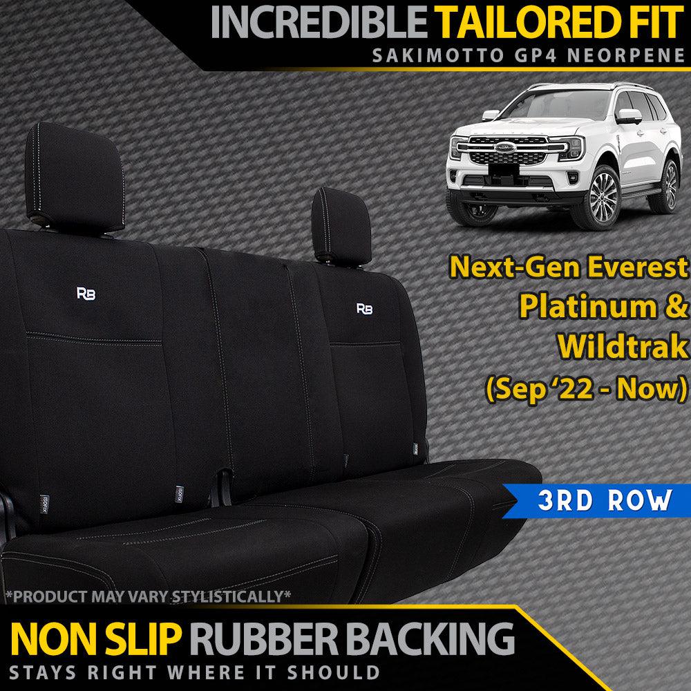 Ford Next-Gen Everest Platinum & Wildtrak Neoprene 3rd Row Seat Covers (Made to Order)