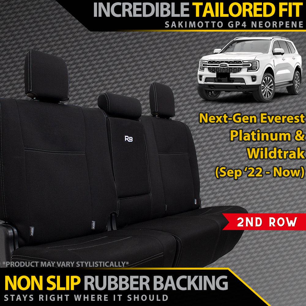 Ford Next-Gen Everest Platinum & Wildtrak Neoprene 2nd Row Seat Covers (Made to Order)